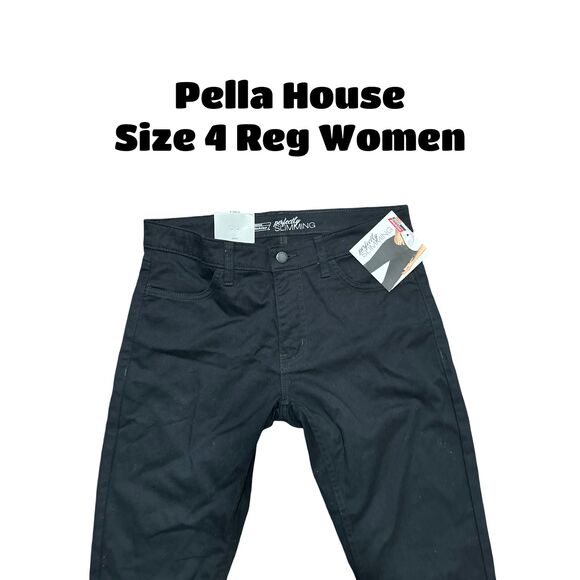 Genuine Dickies Women's Stretch Twill Skinny Service Pant Rinse Black Size 4 - Picture 6 of 6